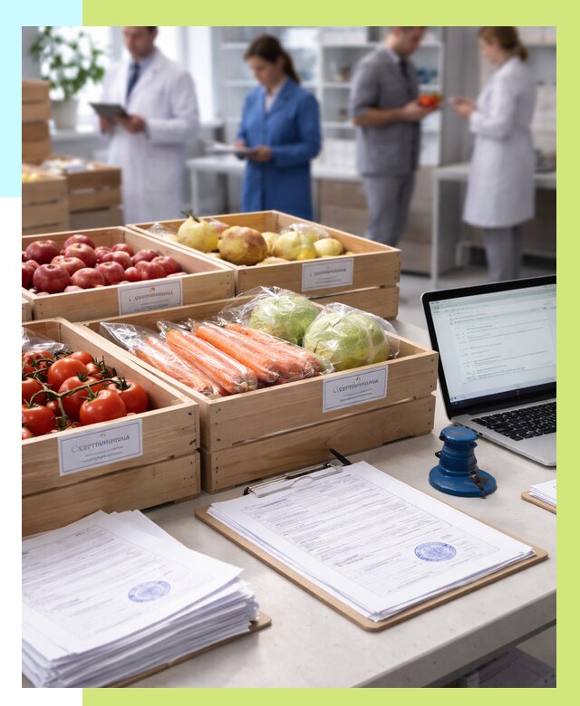 Сертификация овощей и фруктов в Искитиме от 8663 р. | Алешин-Скм