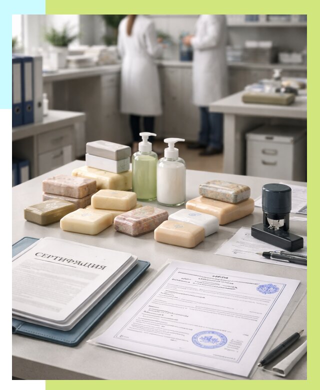 Сертификация мыла и сертификат на мыло в Искитиме от 12230 | Алешин-Скм