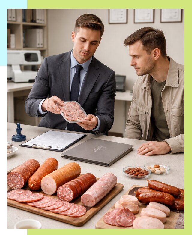 Сертификация колбасных изделий в Искитиме от 7644 р. | Алешин-Скм