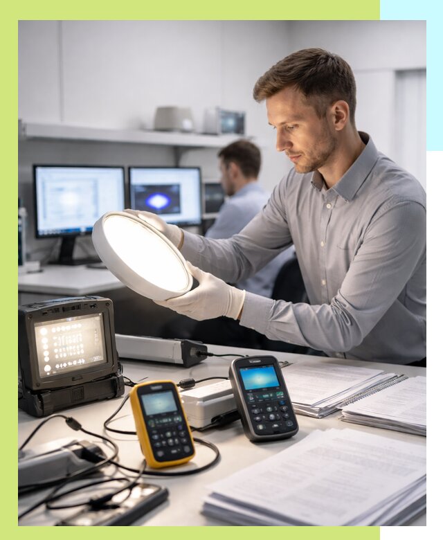 Сертификация светильников в Искитиме: испытания и оформление