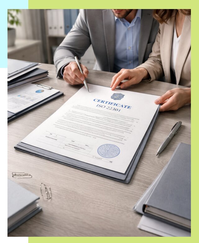 Сертификат ISO 22301 в Искитиме от 45864 р. | Алешин-Скм срочно